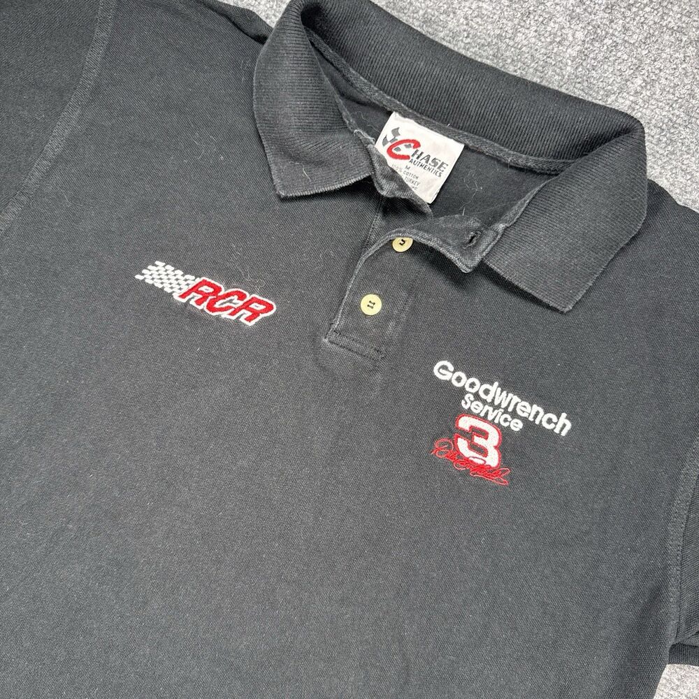 Vintage Dale Earnhardt Polo M #3 Nascar GM Goodwrench Service Chase Authentics